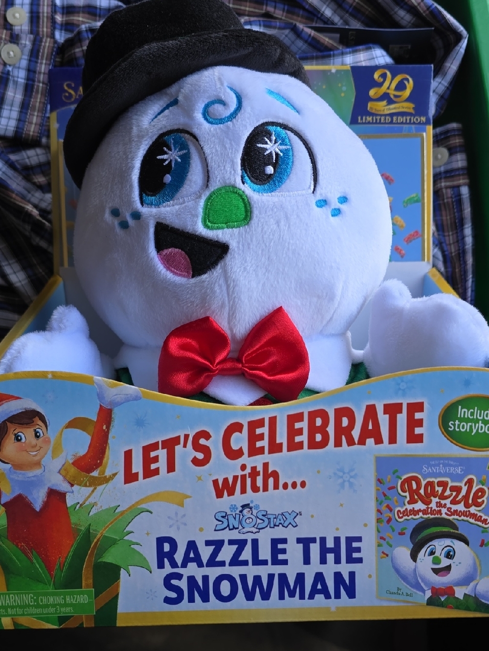 Snowman Plush Toy - Razzle the Snowman (White)